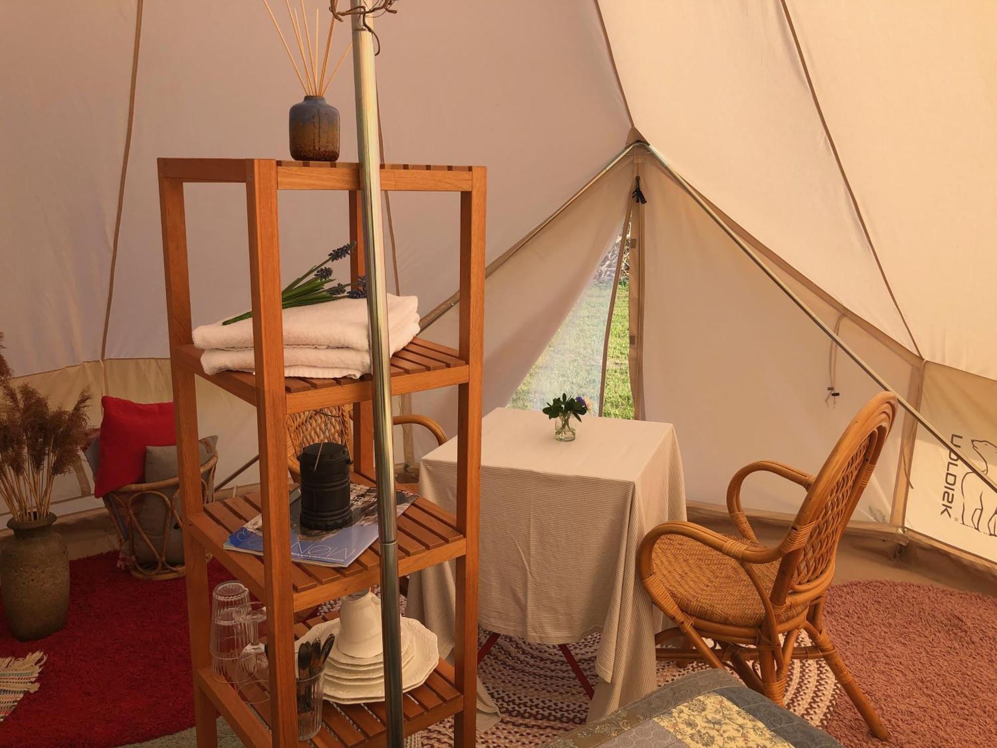 Helles Have Glamping Hotell Stege Eksteriør bilde